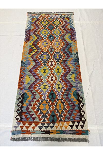 Afgan Halı El Dokuma Afgan Yolluk Kilim 100% Yün Kök Boya Elsanat Eserı ile H...