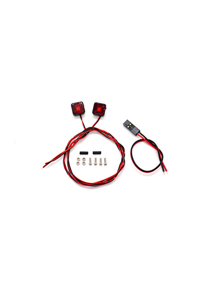 Choice 5103 Red Plastic RC Car LED Light 8*8mm 11*5mm - Warning & Profile Lig...