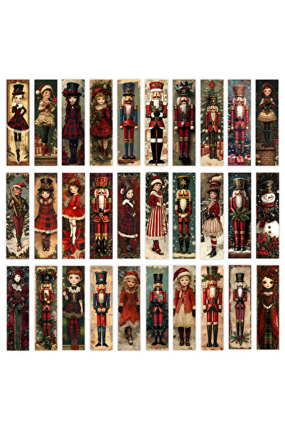 Choice مجموعة من 32 قطعة من فواصل الكتب الخشبية بألوان متنوعة، مناسبة لموسم ا...