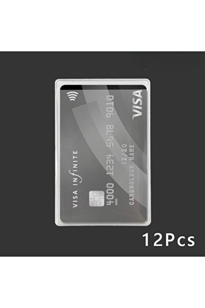 Choice Smooth surface 12PCS 12PCS PVC Waterproof Transparent Card Holder Plas...