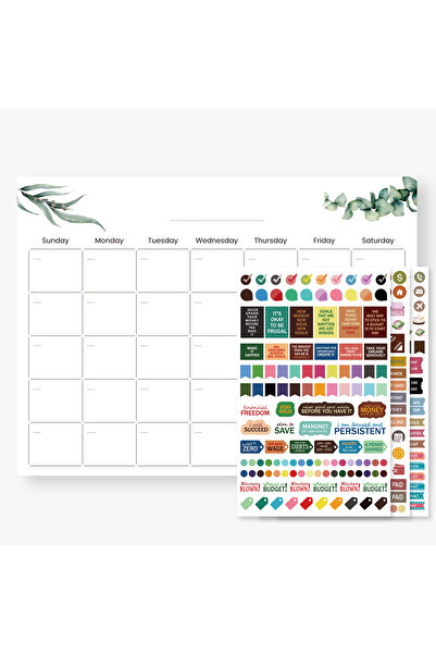 Choice Other A4 Undated Monthly Calendar Planner, Large Desk Pad with Blank D...