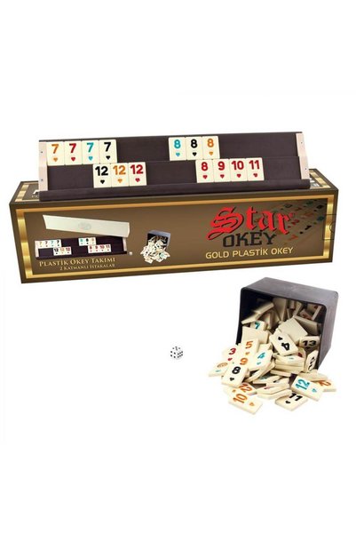Star Oyun Aletleri Gold Plastik OKEY Takımı - 1010273