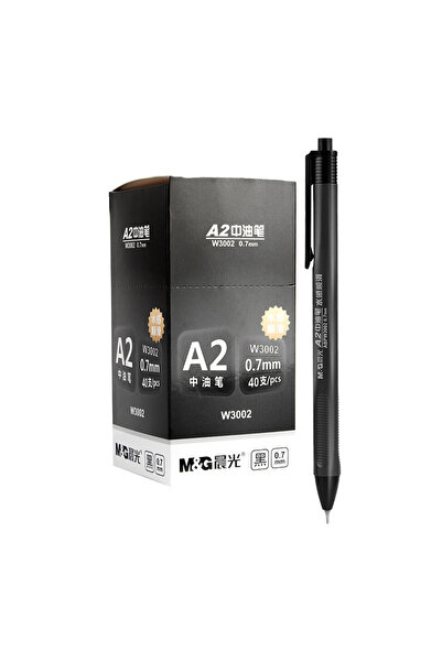 Choice أقلام حبر جاف سوداء، 40 قلمًا، مقاس A2، مريحة، 0.7 مم، عبوة إعادة تعبئ...