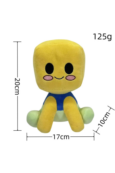 Choice 20cm C 2025New Blox Buddies Plush Toys Cartoon Girl Black with Hat Yel...