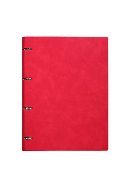 Choice A4 red A4 Refillable PU Leather Notebook, 120g Thick Paper Ring Binder...