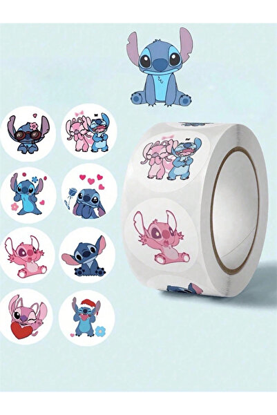 Choice 500PCS 500 Sheets/Roll Disney Stitch Diy Stickers Anime Seal Label Dec...