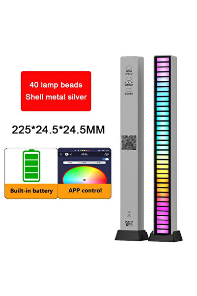 Choice 40LED A Battery APP RGB LED Strip Light Music Sound Control Pickup Rhy...