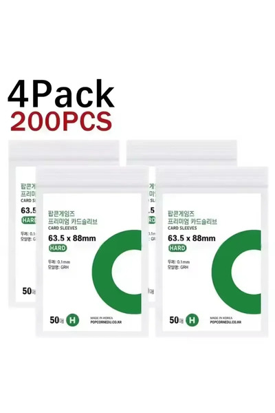 Choice 200 قطعة - 63.5 × 88 مم، 56 × 87 مم، 63.5 × 88 مم، أكمام بطاقات شفافة ...