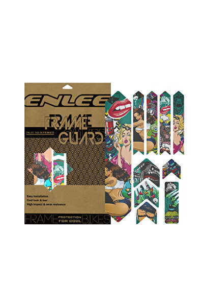 Choice ملصق إطار دراجة جبلية مقاوم للخدش والماء من 1Dai CaiMeiNvKuan ENLEE، ف...