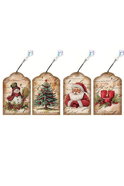 choice2 SQ111 4 DIY diamond painting sets, Christmas pattern PET material dia...