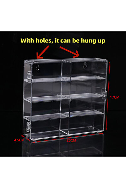 Choice صندوق عرض سيارات أكريليك شفاف لاصق على الحائط، مقاس 1:64، من A2، قطعة ...