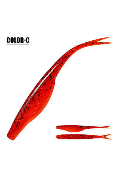 Choice طعم صيد بلاستيكي صغير الحجم من نوع Color-C Spinpoler Soft Jerkbait Flo...