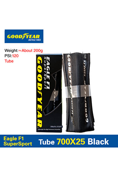 Choice إطارات دراجات قابلة للطي من نوع Goodyear Eagle F1 مقاس 700x25C باللون ...