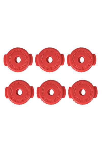 Choice red 6pcs Placstic Cymbal Mates, Quick Release Cymbal Nut & Cymbal Mate...
