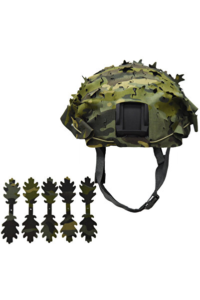 Choice1 leafy DW JOAXOR Tactical Helmet 3D Camouflage Cover For FAST Mich Hel...