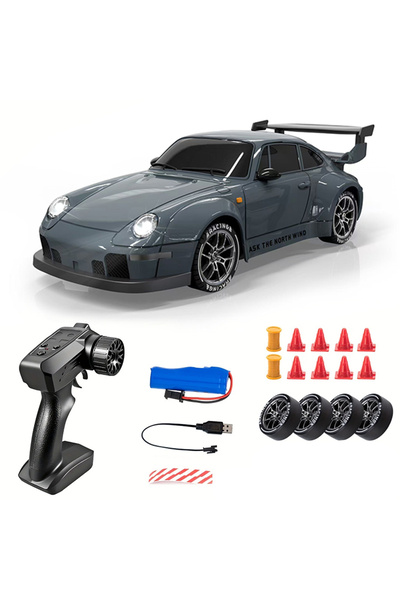 Choice3 سيارة سباق صغيرة زرقاء تعمل بالتحكم عن بعد، نموذج دريفت بمقياس 1/24، ...