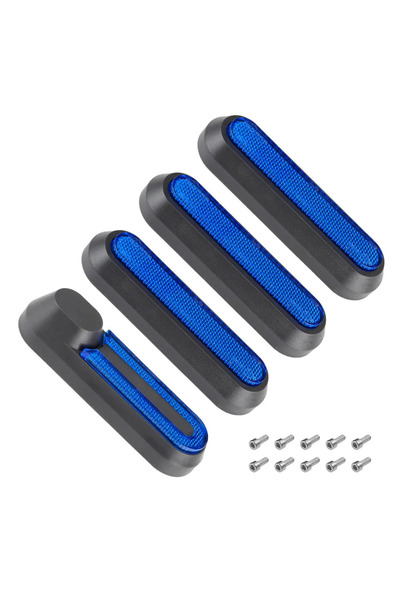 Choice5 Black Blue Electric Scooter Wheel Cover Hub Cap Protective Shells Ref...