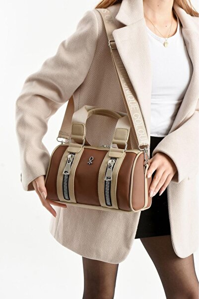 Mortanya Pablo Paneled Cylinder Lacoste Women's Shoulder Bag