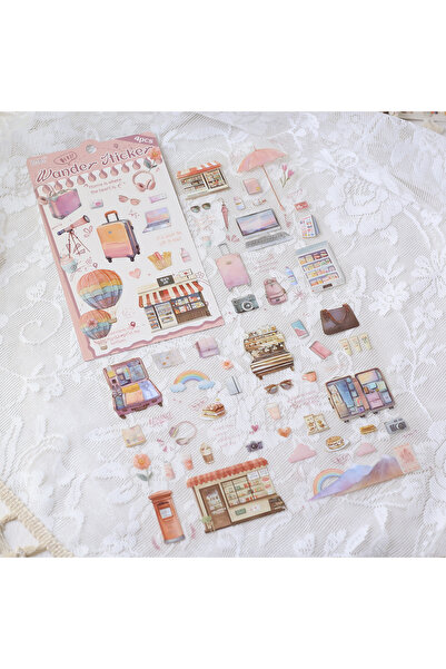 Choice B 4sheets ملصقات إبداعية من مادة PET، ملصقات شفافة مقطوعة مسبقًا لتزيي...