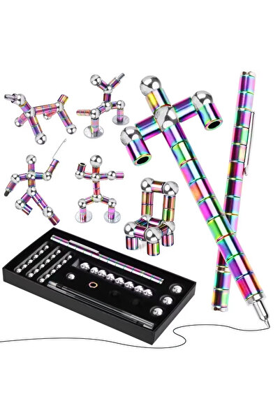 Choice قلم مغناطيسي متعدد الألوان لتخفيف التوتر، قلم مغناطيسي للتململ، قلم مب...