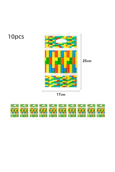 Miniso Other gift bag-10pcs Building-blocks Kids Birthday Party Supplies Ball...