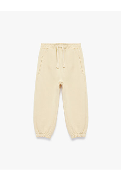 Koton Cotton Elasticated Leg Lace-Up Sweatpants