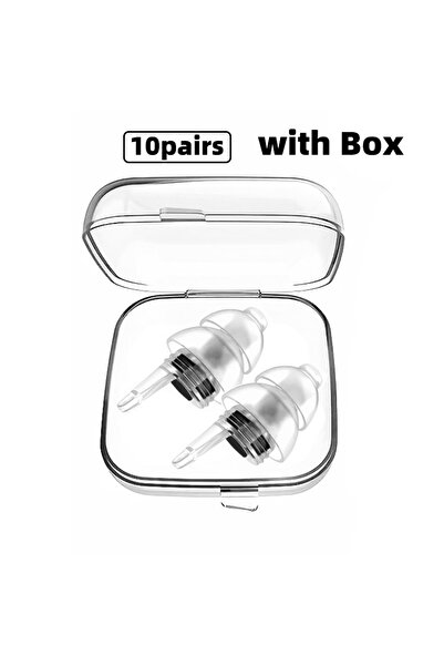 Choice ١٠ أزواج من سدادات الأذن عالية الدقة للحفلات الموسيقية من هواك، لون أس...