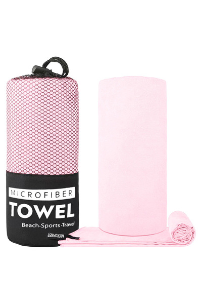 Choice منشفة رياضية وردية سريعة الجفاف، مقاس 40×60 سم، مصنوعة من ألياف دقيقة ...