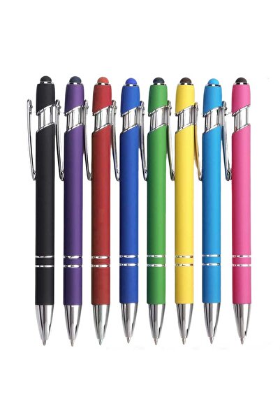 Choice مجموعة متنوعة من 8 أقلام حبر جاف، قلمان في واحد قابلان للسحب، قلم معدن...