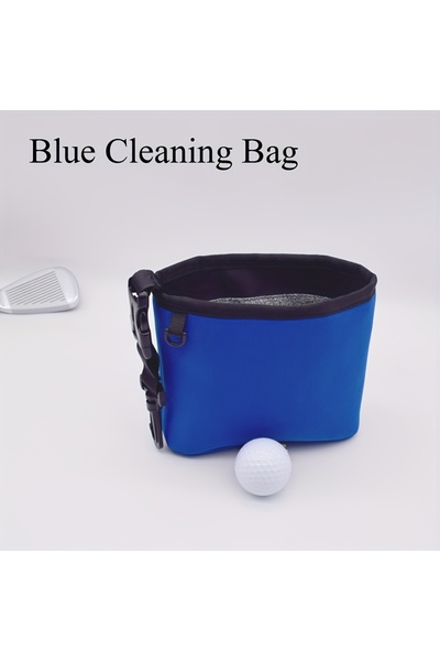 Choice Blue Golf Club Cleaning Bag Wear Resist Equipment Cleaning Pouch Golf ...