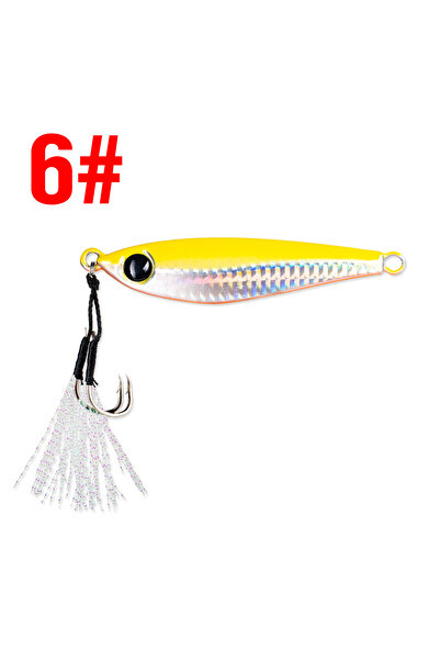 Choice طعم غاطس معدني لامع صلب، 10 غرام، 6 قطع، قطعة واحدة، 10/20/30/40/60/80...