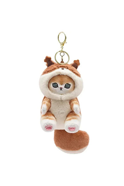 Choice white yellow Cute dress-up raccoon mini plush dolls, shark cat plush t...