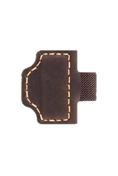 Choice حامل أقلام وعلامات مرجعية جلدية بنية اللون، قطعة واحدة، مشبك مغناطيسي،...