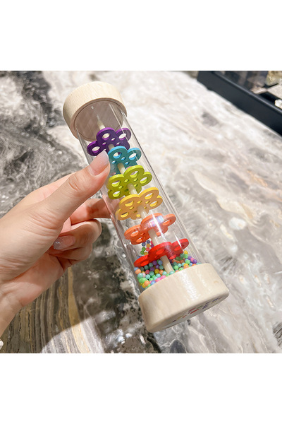 Choice أنبوب خشبي كبير لمحاكاة صوت المطر، لعبة خشبية، هدية، ساعة رملية، هزاز ...