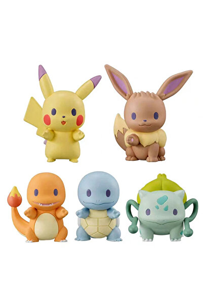 Choice 5 قطع من مجسمات شخصيات بوكيمون بيكاتشو من الأنمي، 3 سم، دمى زينة، نموذ...