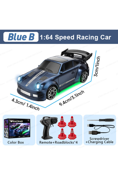 Choice سيارة بلو بي جيه سي إم أو 1:64 دريفتينج ميني كار 2.4G عالية السرعة دري...