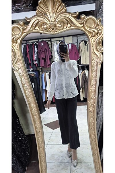 Mintaş Geniş paça kumaş pantolon