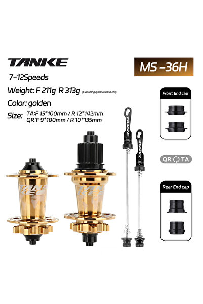 Choice 36H Golden MS TANKE 120 Click Hub 6 Bearing Mountain Bike MTB Hub Fron...