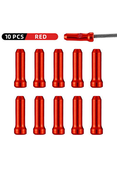 Choice 10PCS RED VXM Bicycle Line Pipe Tail End Brake Wire Cap Cycling Alumin...