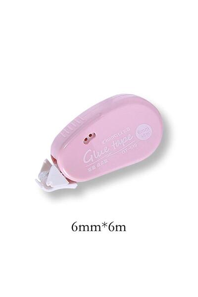 Choice بكرة لاصقة وردية اللون، 6 مم، ذات وجهين، لوازم سكرابوكينغ، شريط لاصق ل...