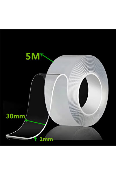 Choice1 شريط نانو لاصق مزدوج الجوانب، شفاف، قابل لإعادة الاستخدام، مقاوم للما...