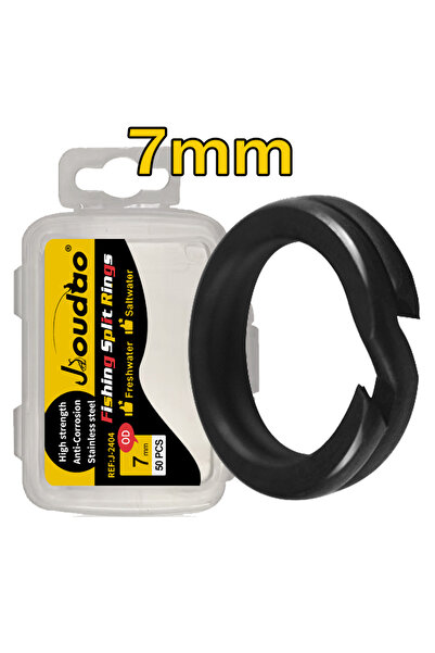 Choice 50 قطعة من حلقات الصيد المنقسمة 7 مم، 50 قطعة من حلقات صيد الطعم المصن...