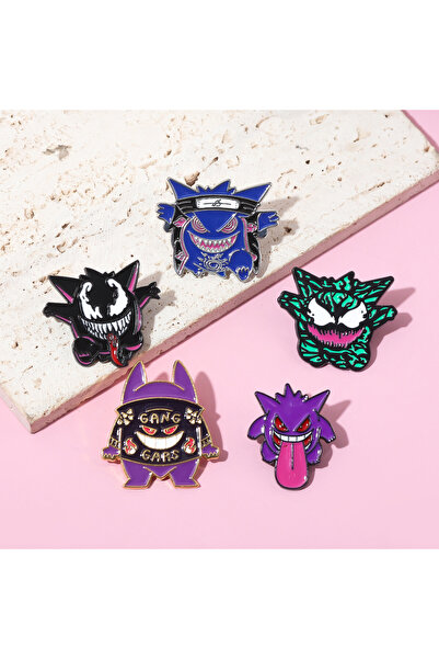 Choice1 بانداي 5 قطع دبابيس مينا أنمي بوكيمون لطيفة بتصاميم جينجار وشارماندر،...