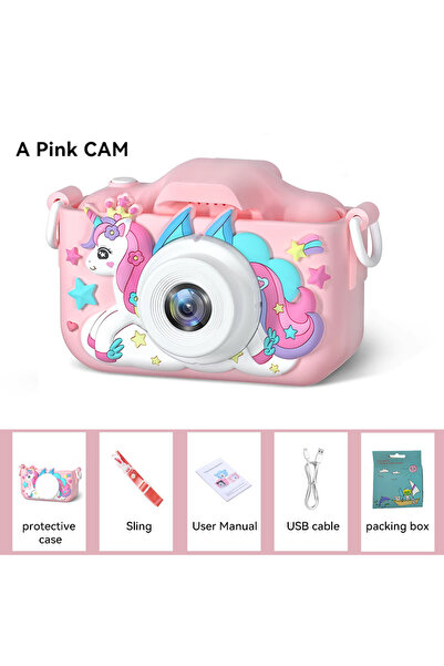 Choice A Pink CAM Christmas Children Camera HD 1080P Toddler Digital Video Ca...