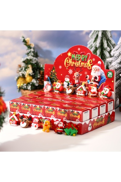 Choice 24pcs 24pcs Christmas Themed Party Key Ring Gift Pack Surprise Box Sui...