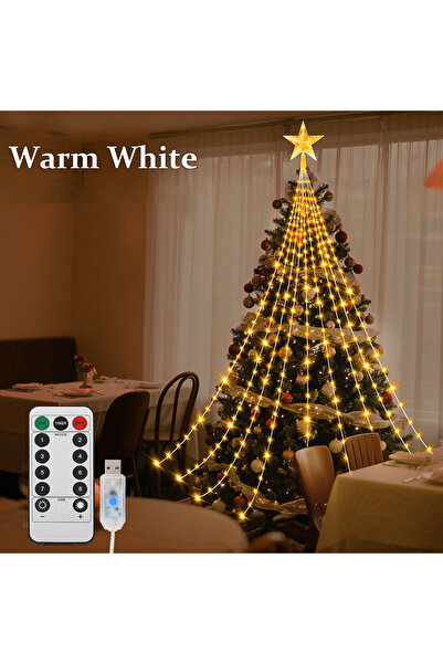 Choice 3M 282LEDS Warm White LED Outdoor Christmas Tree Decorations Lights US...