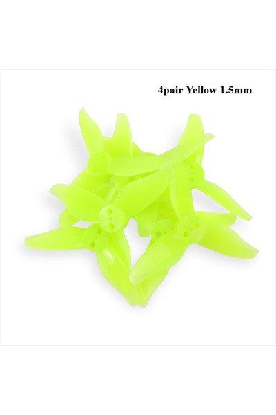 Choice 4 أزواج من مراوح GEMFAN Hurricane 2023 الصفراء الجديدة مقاس 1.5 مم، 8 ...