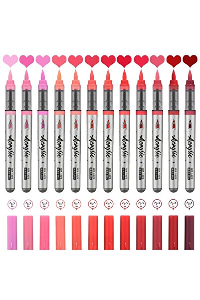 Choice أقلام تلوين أكريليك من السلسلة الحمراء، مجموعة من 12 قلم تلوين أكريليك...