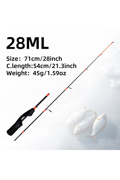 Choice S28ML 24 بوصة UL 26 بوصة ML 28 بوصة ML 30 بوصة M صنارة صيد جليد محمولة...