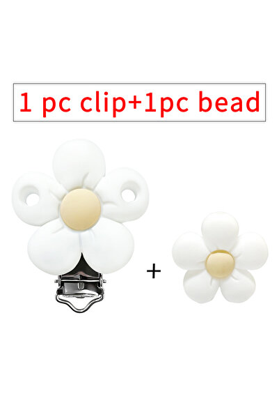 Choice مجموعة واحدة من مشابك لهاية على شكل زهرة مصنوعة من السيليكون، 1/3/10 ق...